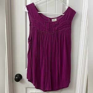 St Johns Bay Size XL Womens Purple 100% Rayon Sleeveless Casual Womens Tank Top